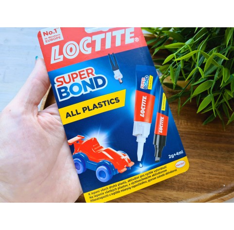 Loctite, Super Bond All Plastics, universal glue, transparent, 2g+4ml