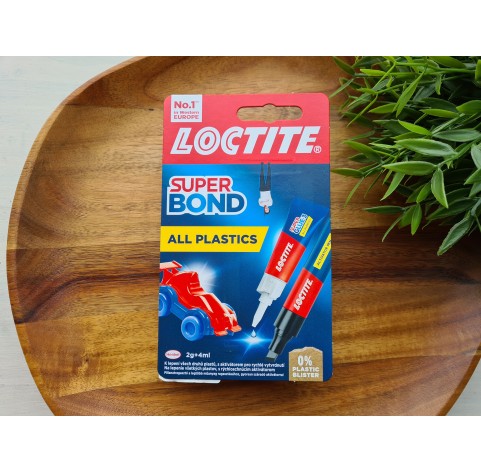Loctite, Super Bond All Plastics, universal glue, transparent, 2g+4ml