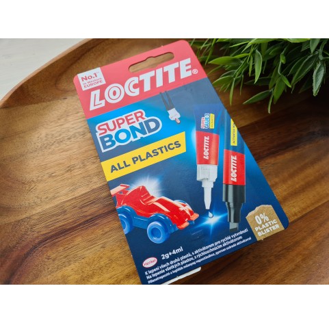 Loctite, Super Bond All Plastics, universal glue, transparent, 2g+4ml