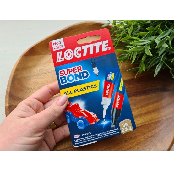 Loctite, Super Bond All Plastics, universal glue, transparent, 2g+4ml