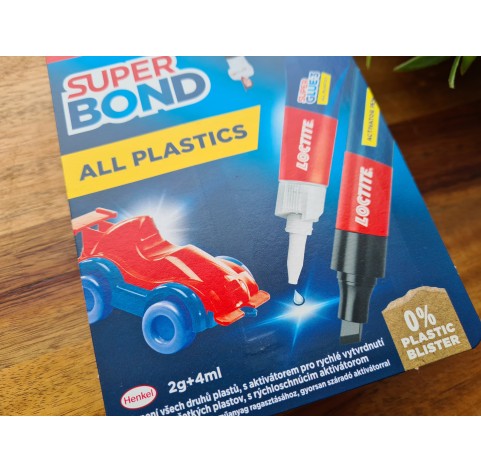 Loctite, Super Bond All Plastics, universal glue, transparent, 2g+4ml