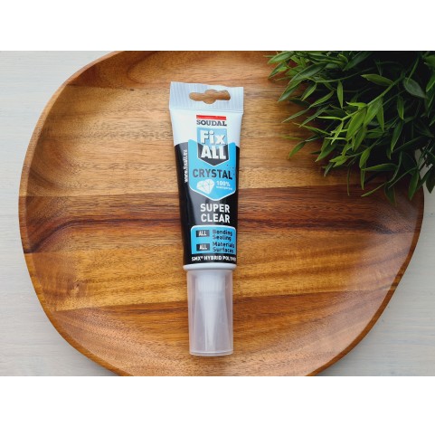 Soudal Fix ALL Crystal Transparent Adhesive Sealant, 125 ml