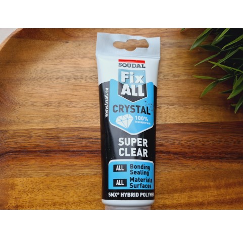 Soudal Fix ALL Crystal Transparent Adhesive Sealant, 125 ml