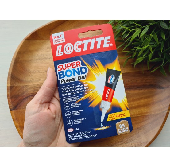 Loctite, Super Bond power gel, universal glue, transparent, 4g