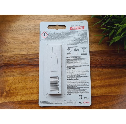 Loctite, Super Bond power gel, universal glue, transparent, 4g