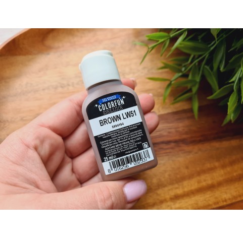 Dye for epoxy resins Colorfun Deluxe, brown, 25ml