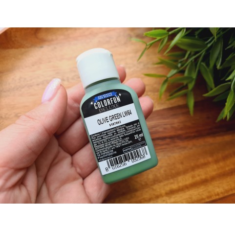 Dye for epoxy resins Colorfun Deluxe, olive green, 25ml