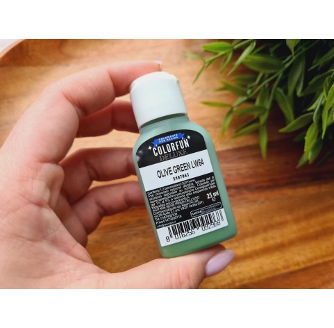 Dye for epoxy resins Colorfun Deluxe, olive green, 25ml