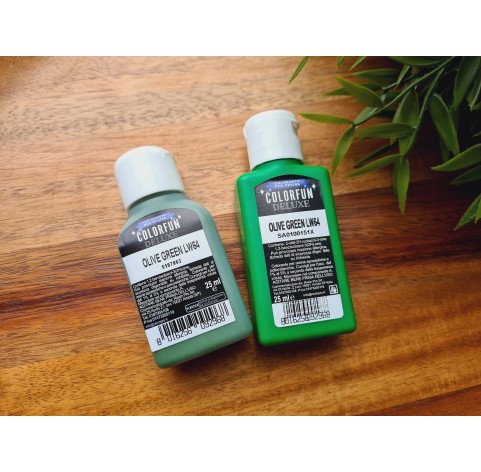 Dye for epoxy resins Colorfun Deluxe, olive green, 25ml