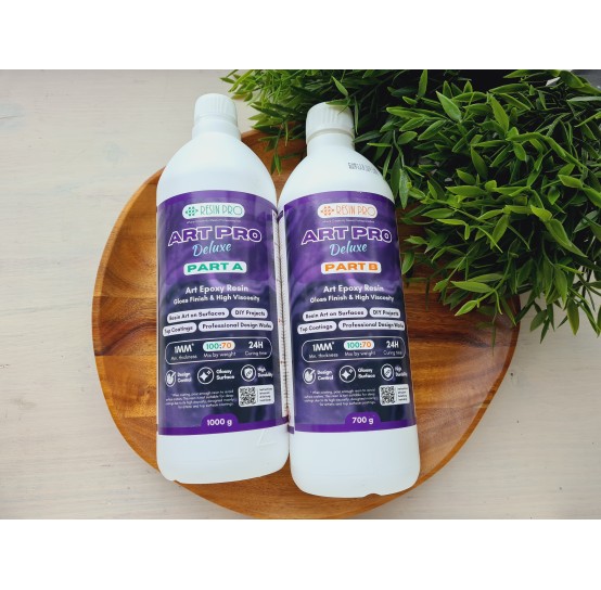 Epoxy resin, ART PRO DELUXE, transparent, 1.7 kg