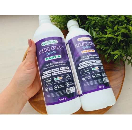 Epoxy resin, ART PRO DELUXE, transparent, 1.7 kg