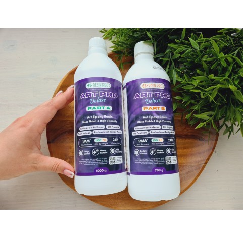 Epoxy resin, ART PRO DELUXE, transparent, 1.7 kg