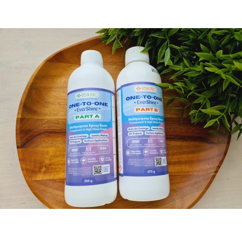 Epoxy resin, Evershine ONE-TO-ONE, transparent, 1 kg