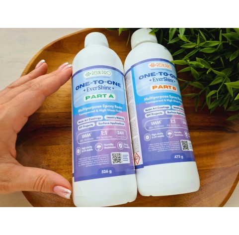 Epoxy resin, Evershine ONE-TO-ONE, transparent, 1 kg