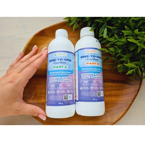 Epoxy resin, Evershine ONE-TO-ONE, transparent, 1 kg