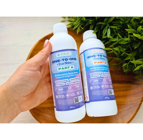 Epoxy resin, Evershine ONE-TO-ONE, transparent, 1 kg