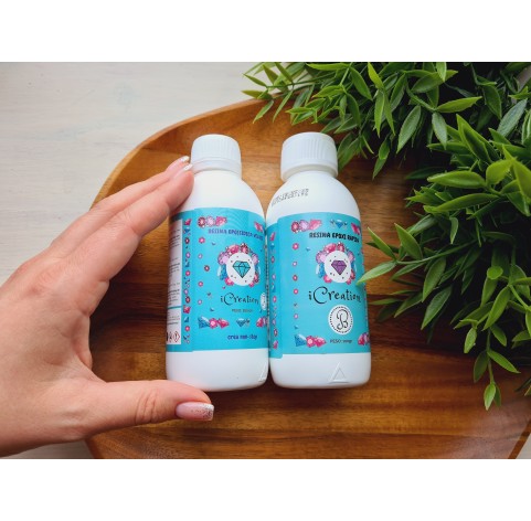 Epoxy resin with high reactivity I-CREATION / water effect, transparent, 300 g