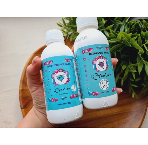 Epoxy resin with high reactivity I-CREATION / water effect, transparent, 300 g