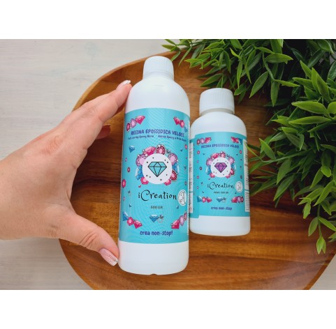 Epoxy resin with high reactivity I-CREATION / water effect, transparent, 750 g
