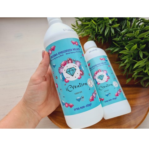 Epoxy resin with high reactivity I-CREATION / water effect, transparent, 1.5 kg