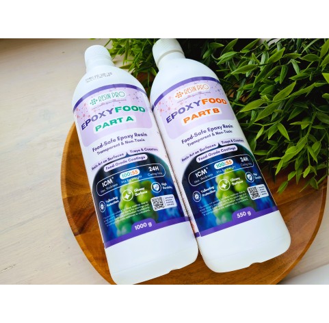 Epoxy resin, Epoxy Food safe, transparent, 1.55 kg