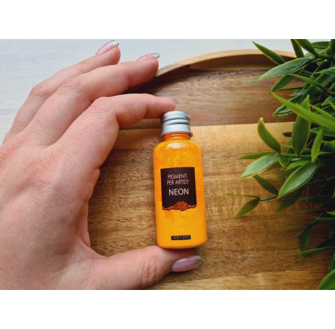 Neon color pigment, light orange, 10 g