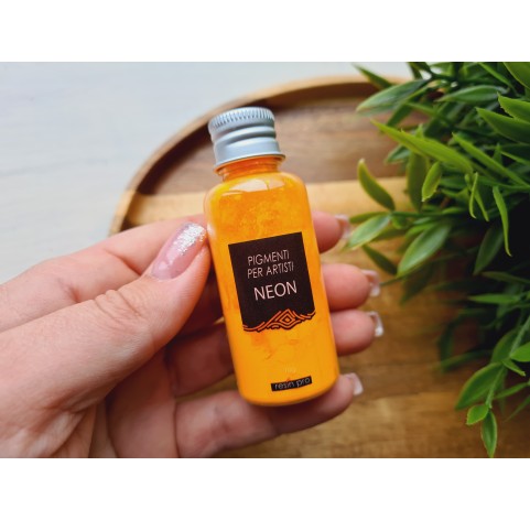 Neon color pigment, light orange, 10 g