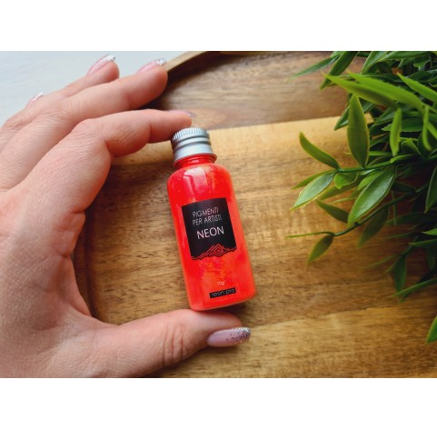 Neon color pigment, light red, 10 g
