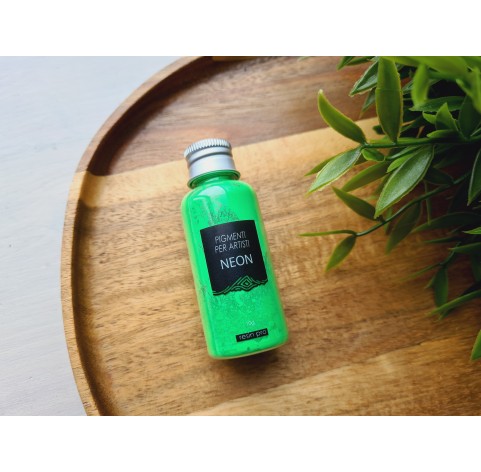 Neon color pigment, green, 10 g