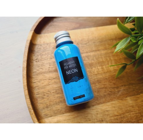 Neon color pigment, light blue, 10 g