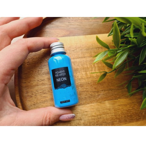 Neon color pigment, light blue, 10 g