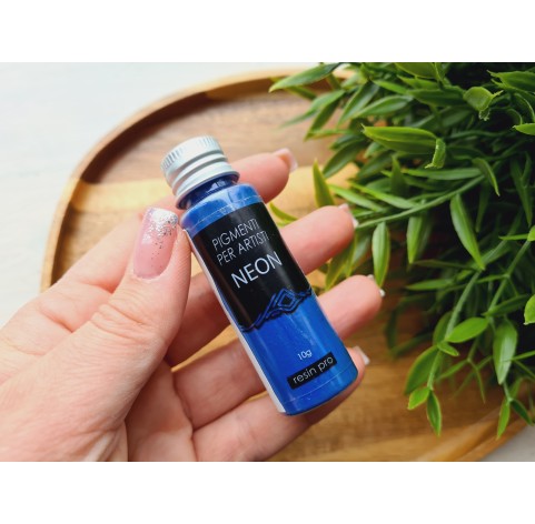 Neon color pigment, dark blue, 10 g