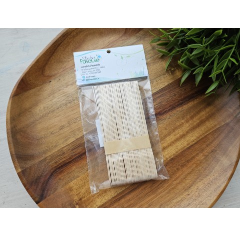 Wooden mixing sticks for epoxy resin, soap and wax, 13 cm, about 50 pcs.