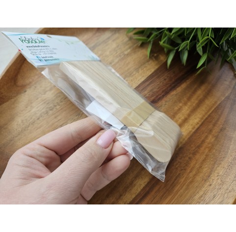 Wooden mixing sticks for epoxy resin, soap and wax, 13 cm, about 50 pcs.