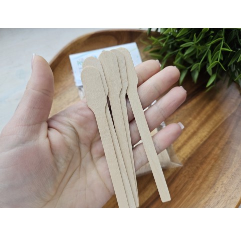 Wooden mixing sticks for epoxy resin, soap and wax, 13 cm, about 50 pcs.