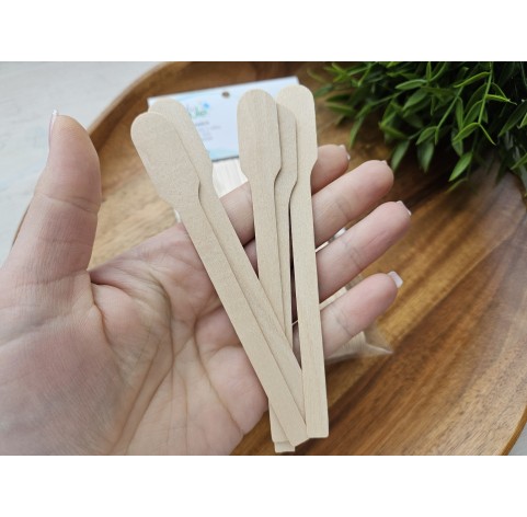 Wooden mixing sticks for epoxy resin, soap and wax, 13 cm, about 50 pcs.