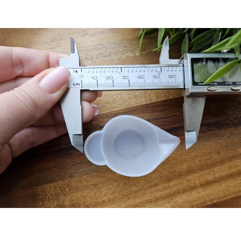 Silicone graduated measuring cup, 10 ml