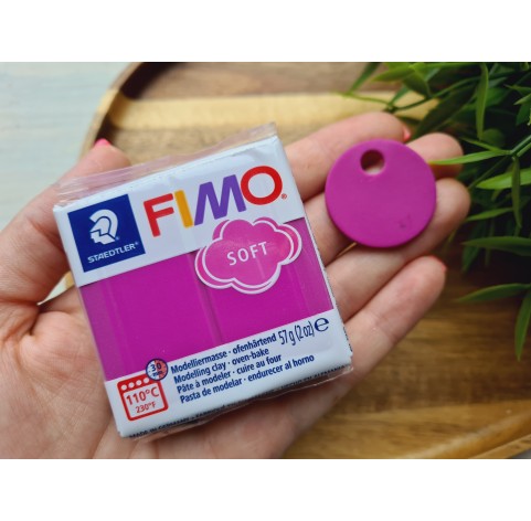 FIMO Soft, purple, Nr.61, 57g (2oz), oven-hardening polymer clay, STAEDTLER