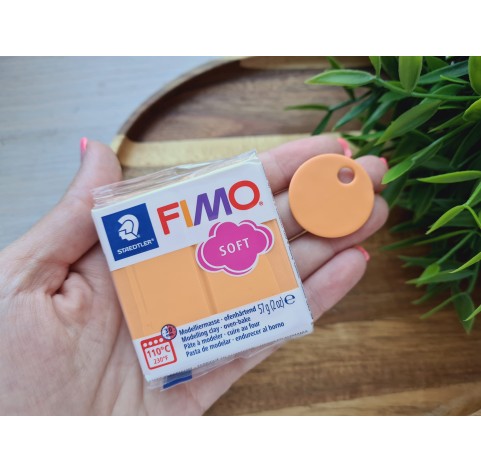 FIMO Soft, papaya sorbet, Nr.T41, 57g (2oz), oven-hardening polymer clay, STAEDTLER