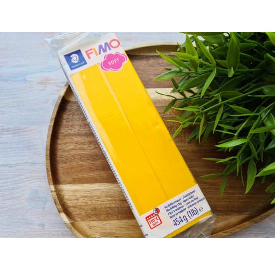 FIMO Soft, sunflower, Nr. 16, 454g (1lb), BIG PACK, oven-hardening polymer clay, STAEDTLER