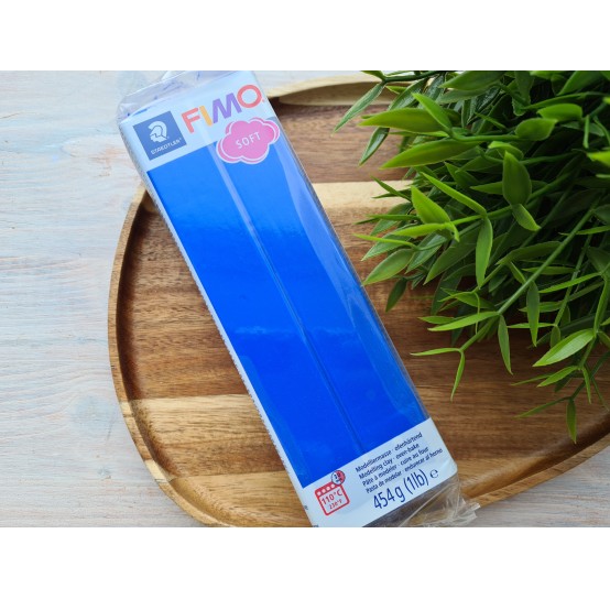 FIMO Soft, brilliant blue, Nr. 33, 454g (1lb), BIG PACK, oven-hardening polymer clay, STAEDTLER