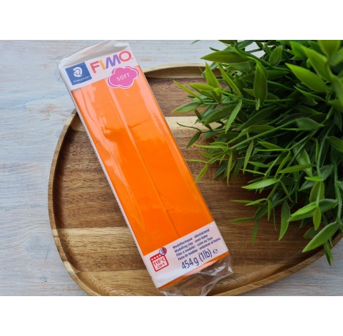 FIMO Soft, tangerine, Nr. 42, 454g (1lb), BIG PACK, oven-hardening polymer clay, STAEDTLER