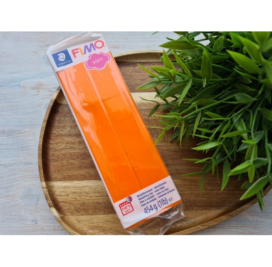 FIMO Soft, tangerine, Nr. 42, 454g (1lb), BIG PACK, oven-hardening polymer clay, STAEDTLER