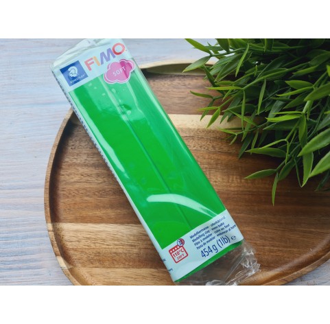 FIMO Soft, tropical green, Nr. 53, 454g (1lb), BIG PACK, oven-hardening polymer clay, STAEDTLER