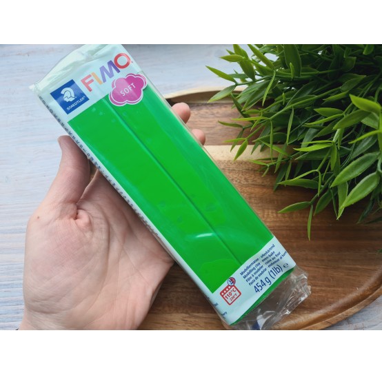 FIMO Soft, tropical green, Nr. 53, 454g (1lb), BIG PACK, oven-hardening polymer clay, STAEDTLER