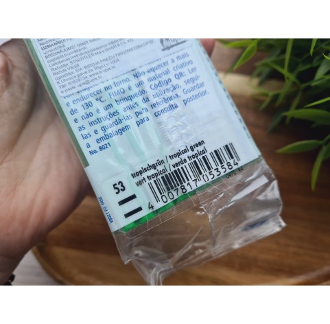 FIMO Soft, tropical green, Nr. 53, 454g (1lb), BIG PACK, oven-hardening polymer clay, STAEDTLER