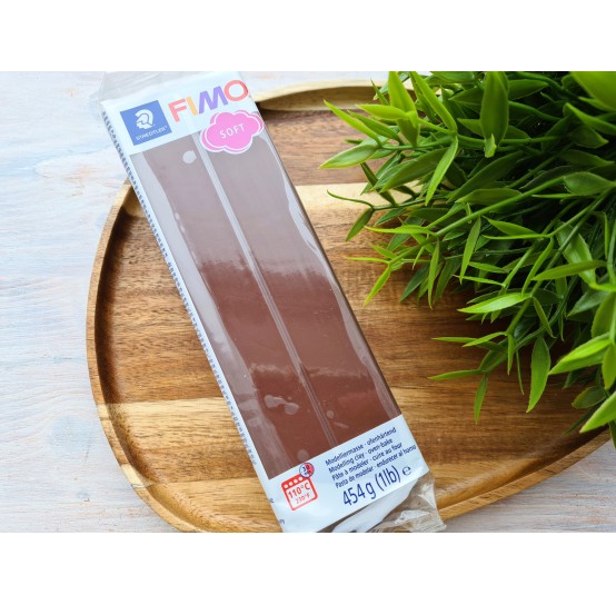FIMO Soft, chocolate, Nr. 75, 454g (1lb), BIG PACK, oven-hardening polymer clay, STAEDTLER