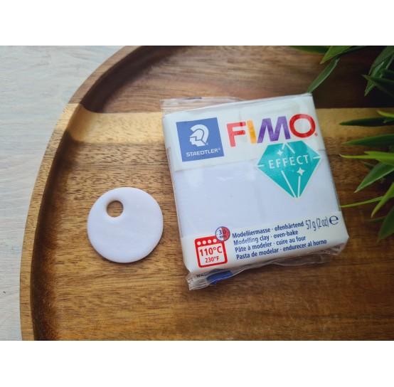 FIMO Effect, white blanc (galaxy), Nr.002, 57g (2oz), oven-hardening polymer clay, STAEDTLER