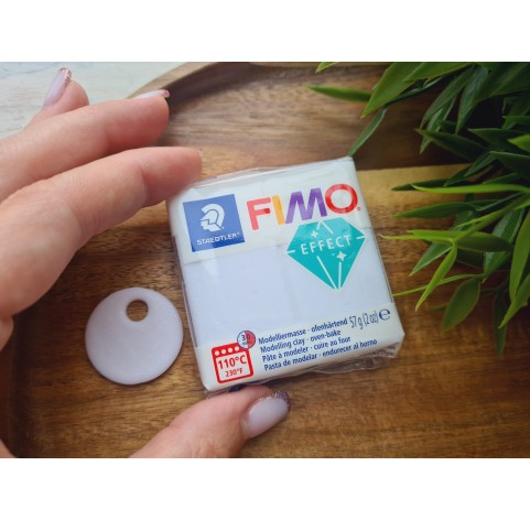 FIMO Effect, white blanc (galaxy), Nr.002, 57g (2oz), oven-hardening polymer clay, STAEDTLER