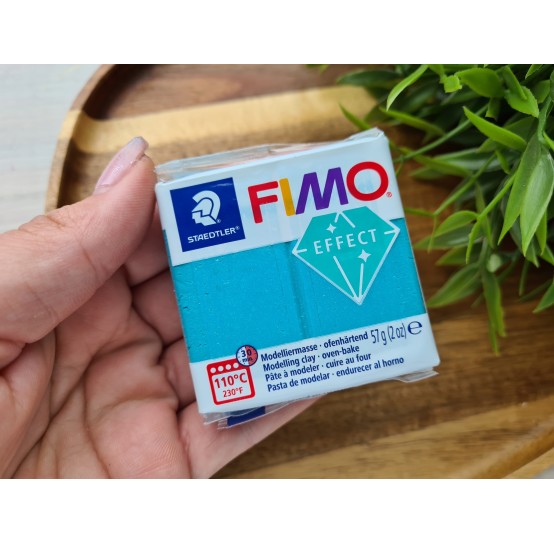 FIMO Effect, turquoise (galaxy), Nr.392, 57g (2oz), oven-hardening polymer clay, STAEDTLER